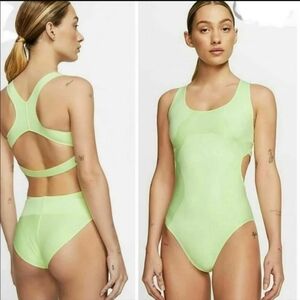 Nike City Ready Run Bodysuit Medium Neon Yellow